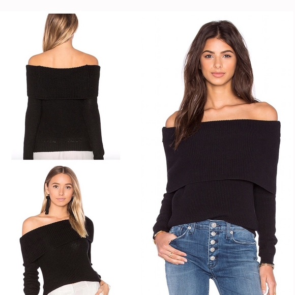 Lovers + Friends Sweaters - Lovers + Friends Luna Off The Shoulder Sweater